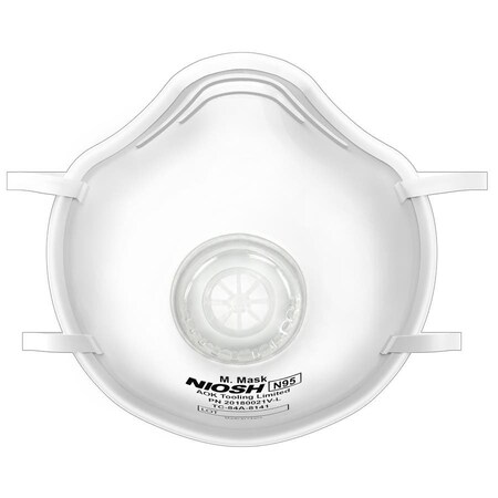 Magid Precision Safety Products Disposable N95 Respirator with Exhalation Valve, 10Dispenser, 10PK 20180021V-N95